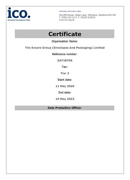 ICO Registration Certificate
